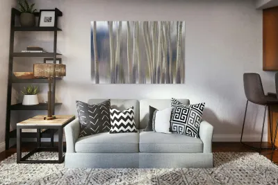 Rocky Mountain Winter Aspent Tree Forest Dream Reproduction