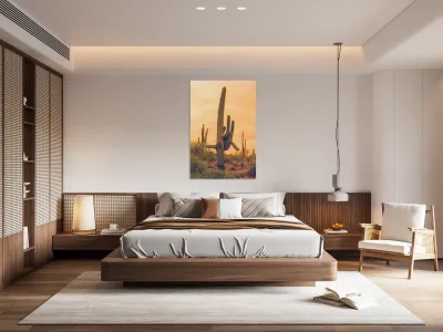 Classic Arizona Giant Saguaro Reproduction