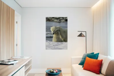 Polar Bear Mother and Cub Reproduction