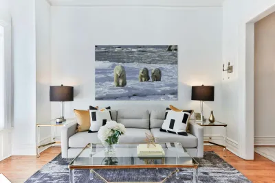 Polar Bear Mother and Cubs Reproduction