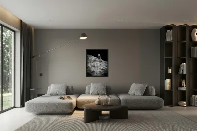 Surreal Stillness in Sacred Shadows Reproduction