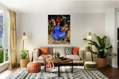 RE96F3 1 --- blueish-purple --- 36 x 48 Reproduction