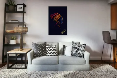 Crowned in Color: The Grace of Her Silence Reproduction