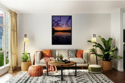 Enchanted Horizon: Capturing the Magic of Sunset at Killens Pond Reproduction