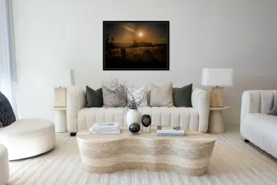 Silhouette in Sunlit Harmony Reproduction