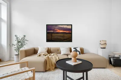 Heavens Blaze: Sunset Symphony in Cold Beer New Mexico Reproduction