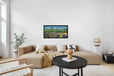 Provence Dreams in Purple and Green Reproduction