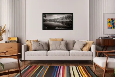 Mystical Waters: Infrared Dream at Bismarck Lake Reproduction