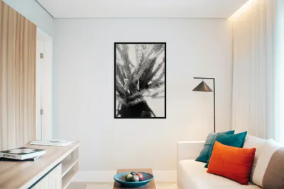 Prickly Dance on a Blurred Canvas Reproduction