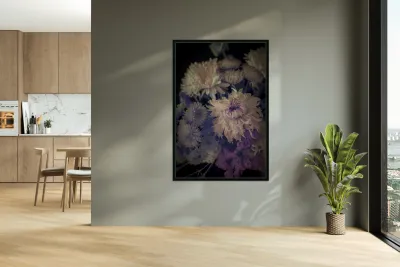 Delicate Symphony in Moody Hues Reproduction