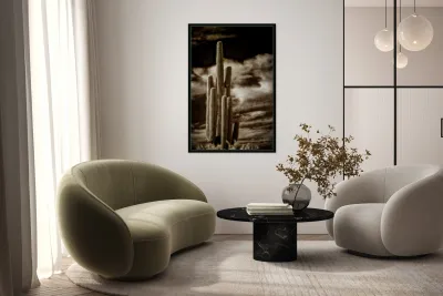 Majesty in Sepia Skies Reproduction