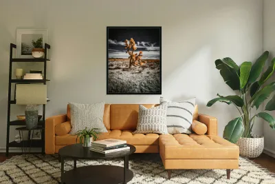 Arboreal Blaze in Barren Harmony Reproduction