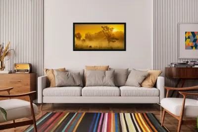 Misty Morning Glow: Dawn in Gettysburg Reproduction