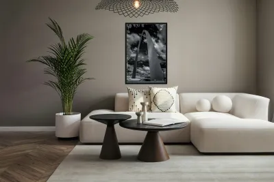 Skyward Monument in Monochrome Reproduction