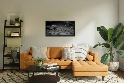 Ghostly Terrain Under Infinite Sky Reproduction