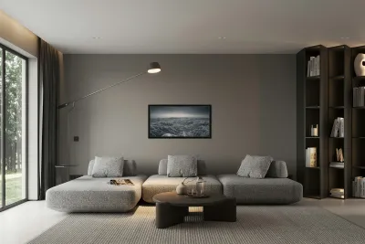 Shadows of the Earth: Ghostly Vista of the Badlands Reproduction