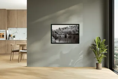 Majestic Pine Island: Capturing Sylvan Lakes Beauty Reproduction