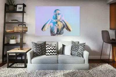 Beach Babe Pop Art Reproduction