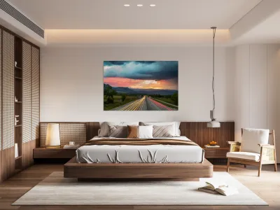 Highway 36 to Beautiful Boulder Colorado Reproduction