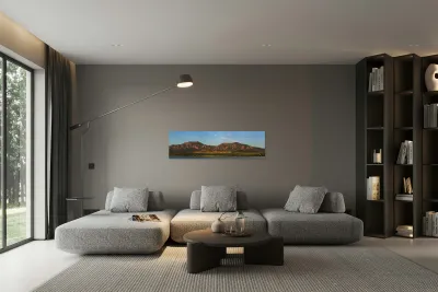 Full Moon Boulder Colorado Front Range Panorama Reproduction