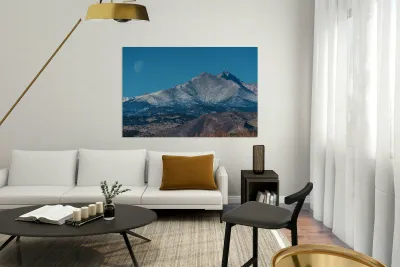 Meeker Longs Peak  Moon Reproduction