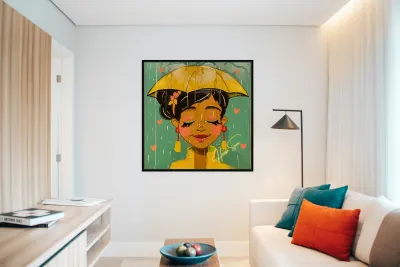 Serenity in the Rain Reproduction