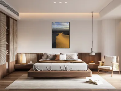 Mesquite Flat Sand Dunes at sunrise Reproduction