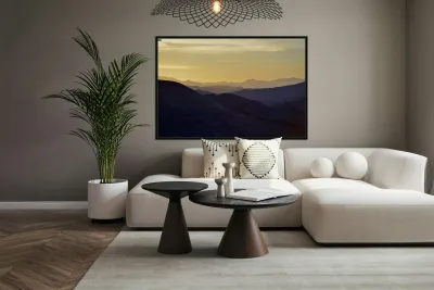 Sunrise in the mountains - Dantes View Reproduction