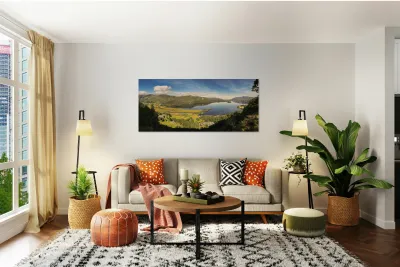 Derwentwater Panorama Reproduction