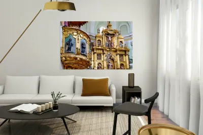 Zaragoza. Saragossa. Aragon. Spain. San Gil Abad church Reproduction