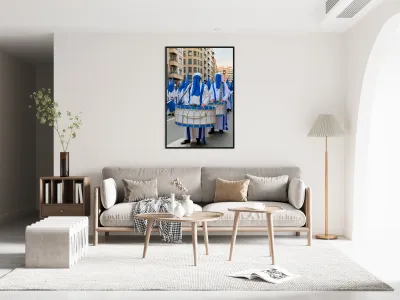 Zaragoza. Saragossa. Aragon. Spain.  Processions of the Easter Holy Week Reproduction