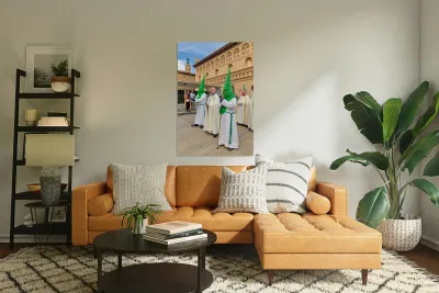 Zaragoza. Saragossa. Aragon. Spain.  Processions of the Easter Holy Week Reproduction