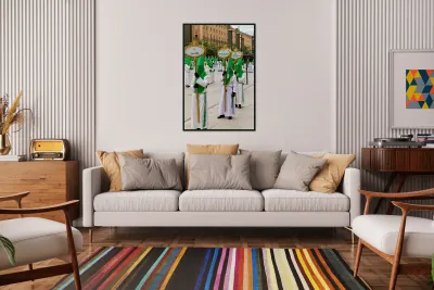 Zaragoza. Saragossa. Aragon. Spain.  Processions of the Easter Holy Week Reproduction