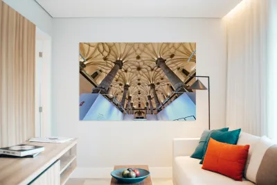 Zaragoza. Saragossa. Aragon. Spain. Sala de Exposiciones La Lonja Reproduction