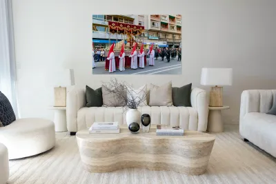 Zaragoza. Saragossa. Aragon. Spain.  Processions of the Easter Holy Week Reproduction