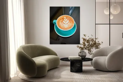 Latte Bloom April 2025 Art in a Cup Reproduction