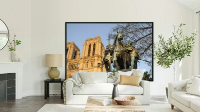 Statue de Charlemagne Paris France Reproduction