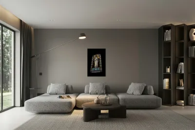 Stained glass window of St. Polycarp Reproduction