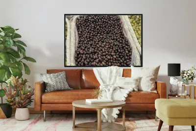 Black olives been sold in bulk Reproduction