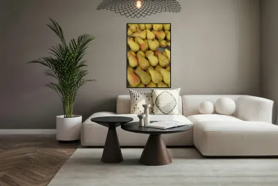 Pears at the Thursday Market - Boulevard Saint Germain - Paris Reproduction