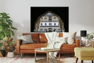 Patio de Comares The Alhambra Granada Andalusia Spain Reproduction