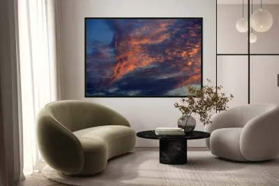 Cloud formation at sunset - Tent Island Reproduction