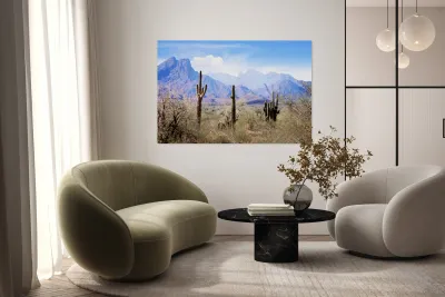 Blue Pastel Desert Reproduction