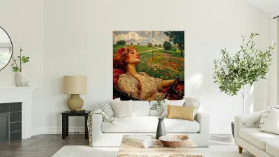 Through Dreams and Wildflowers Reproduction