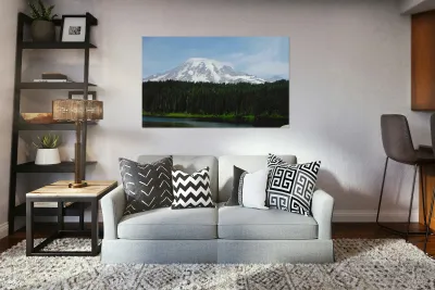 Mt Rainier - horizontal Reproduction