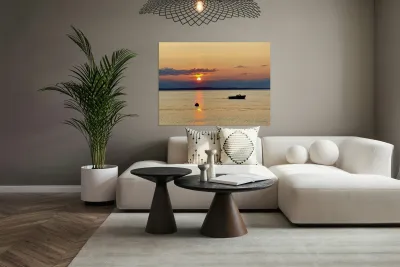 Sunset at Mutiny Bay Reproduction