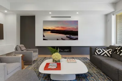 Sunset at the Topock Marina -1 Reproduction