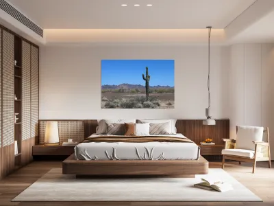 Saguaro desert scene Reproduction