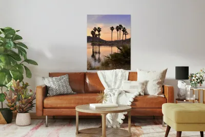 Sunset at Davis Camp -3 vertical Reproduction