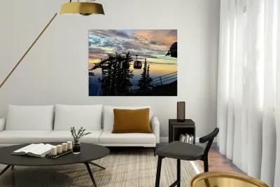 Gondola Ride to Sunset Reproduction